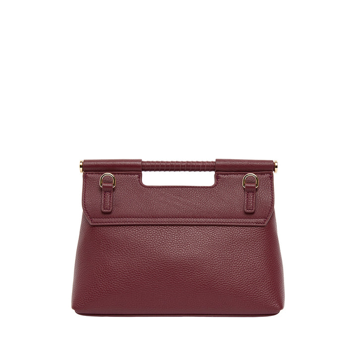 PAYTON HANDBAG - BURGUNDY PEBBLE LEATHER