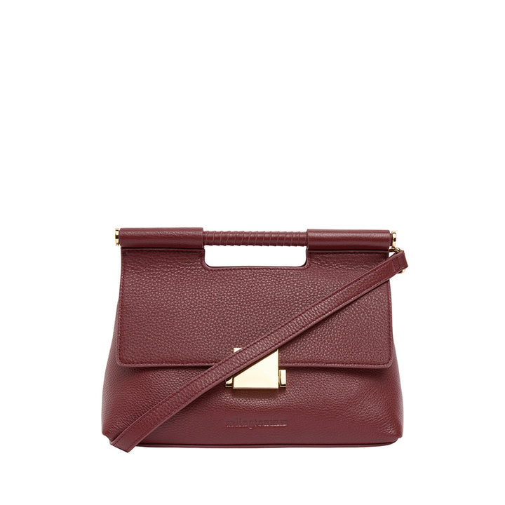 PAYTON HANDBAG - BURGUNDY PEBBLE LEATHER