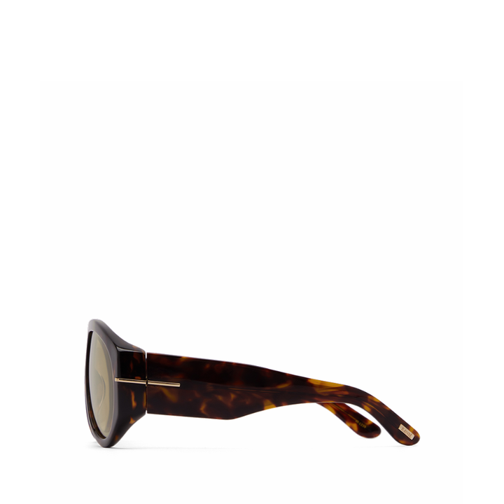 THE AMELIA - DARK HAVANA TORT-DARK YELLOW
