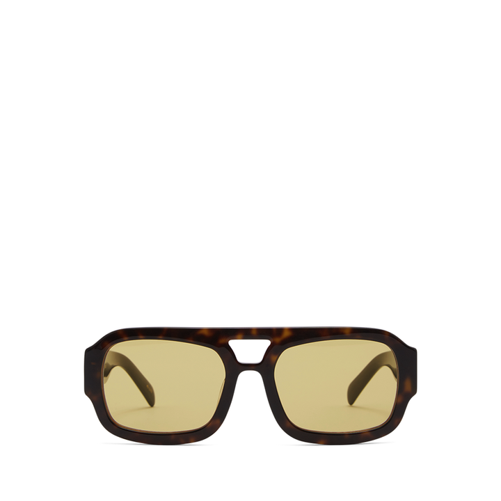 THE SUKI - DARK HAVANA TORT-YELLOW