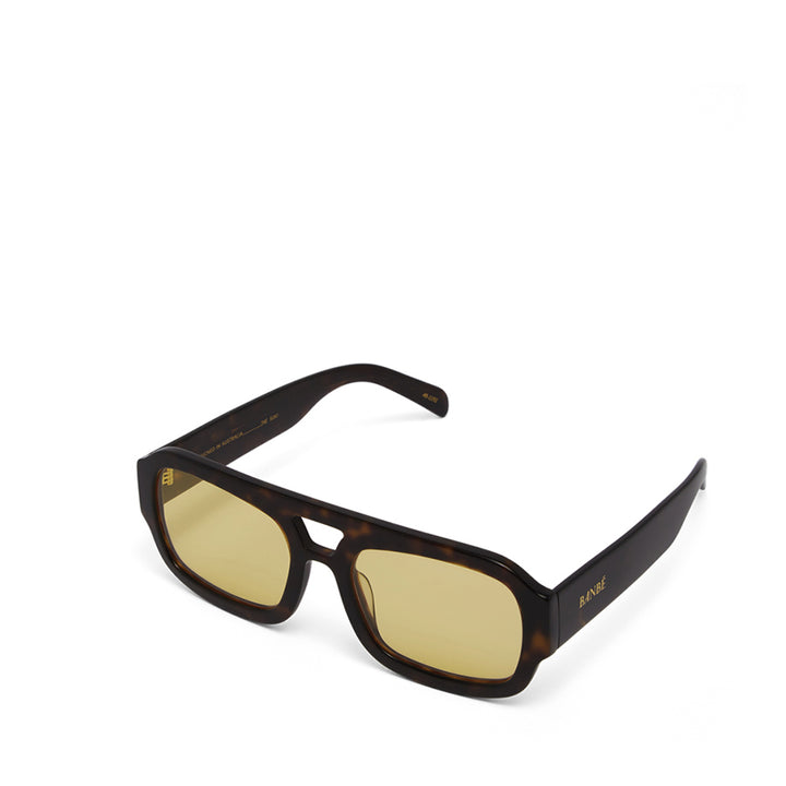 THE SUKI - DARK HAVANA TORT-YELLOW
