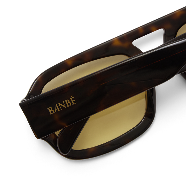 THE SUKI - DARK HAVANA TORT-YELLOW