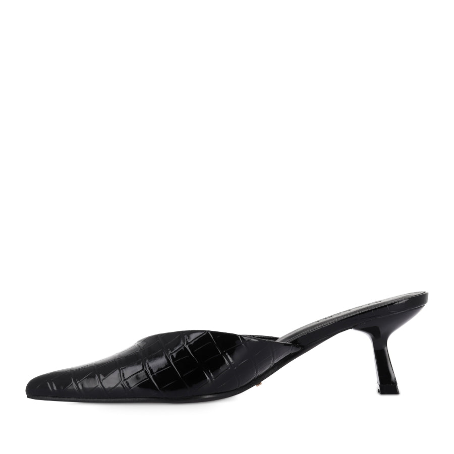 ADELE - BLACK PATENT CROC