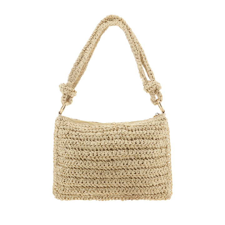 AQUILA SHOULDER BAG - NATURAL RAFFIA