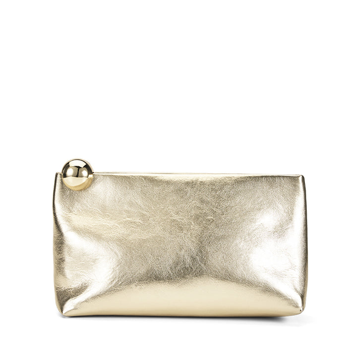 DANIELLE CLUTCH BAG - GOLD METALLIC
