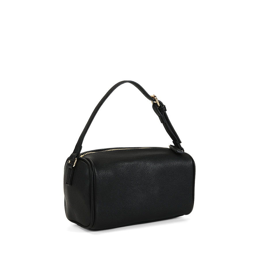 DONNA HANDLE BAG - BLACK PEBBLE
