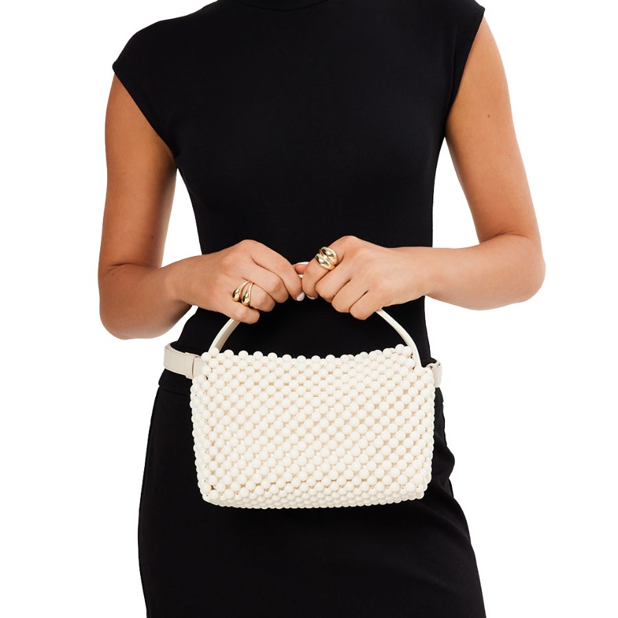 JEANIE HANDLE BAG - BONE