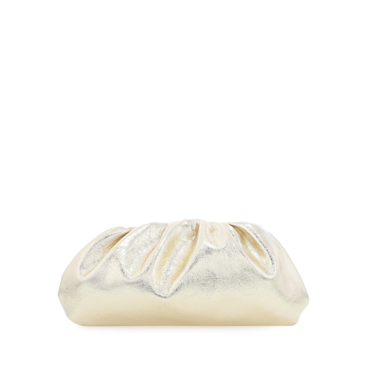 KYLA CLUTCH BAG - GOLD METALLIC CRINKLE