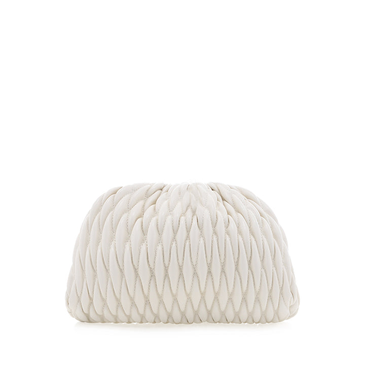 LACEY CLUTCH BAG - BONE