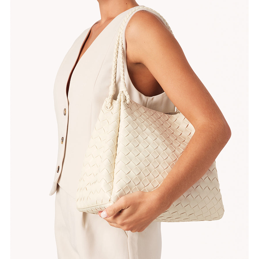 LENI SHOULDER BAG - BONE