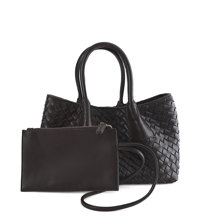 PHINEAS HANDLE BAG - CHOCOLATE