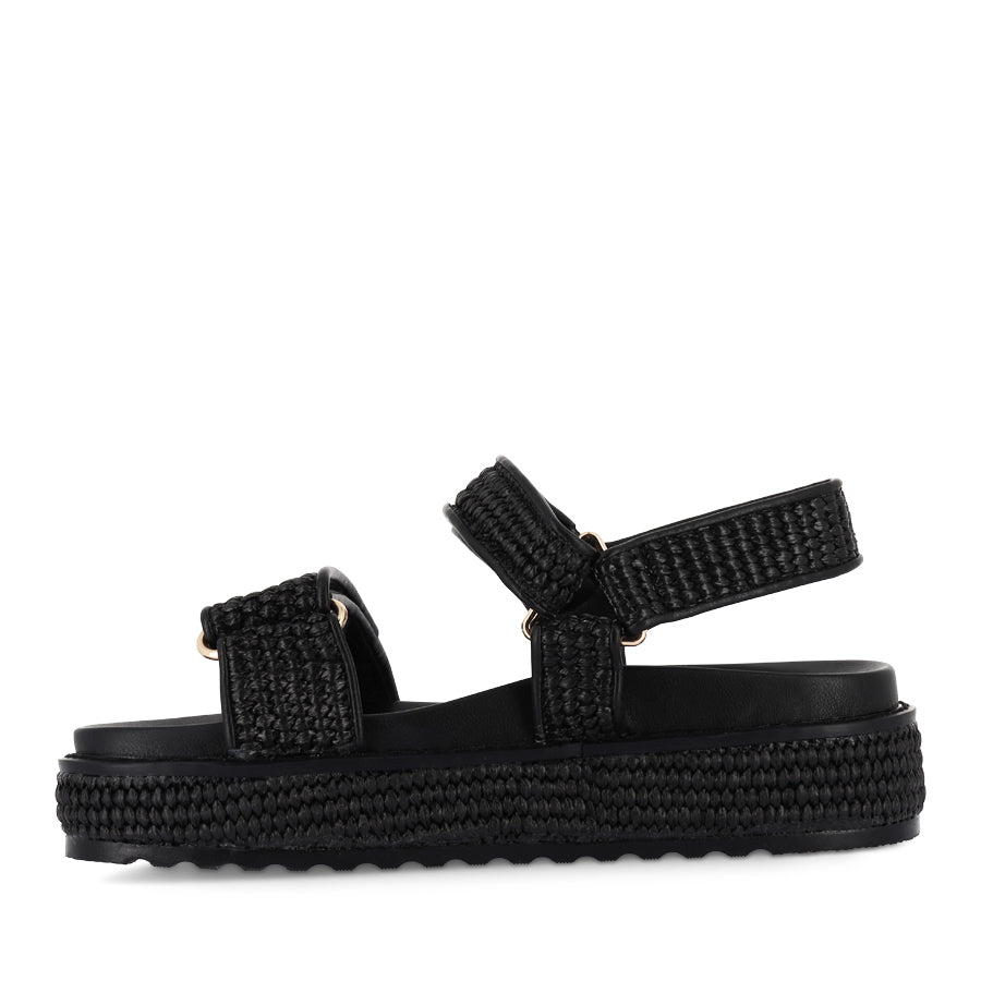 PORTER - BLACK RAFFIA