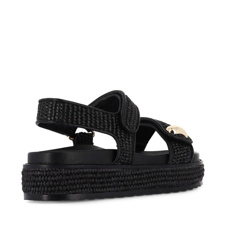 PORTER - BLACK RAFFIA