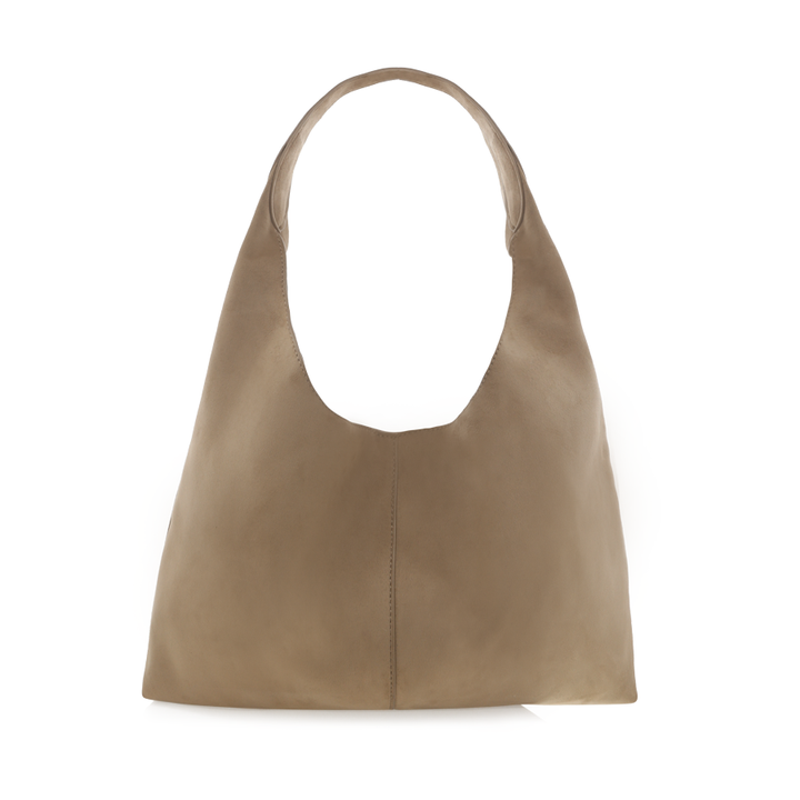 REMI SHOULDER BAG - STONE SUEDE