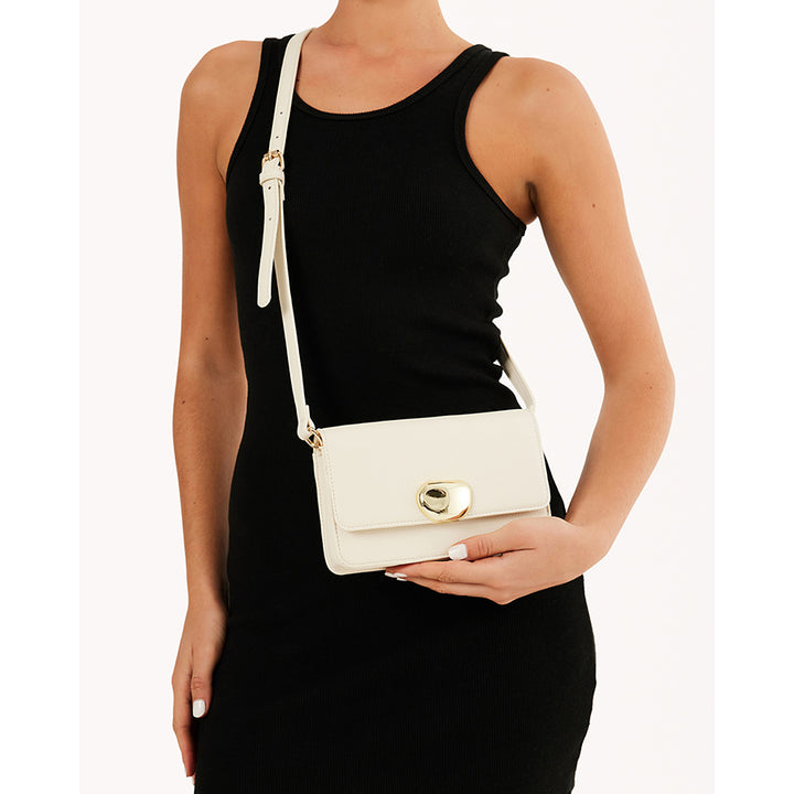 SANDRA CROSSBODY BAG - BONE