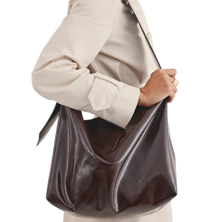 SISA SHOULDER BAG - CHOC