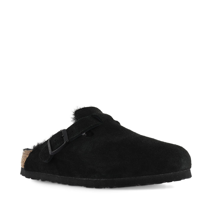 BOSTON SHEARLING - BLACK SUEDE LEATHER