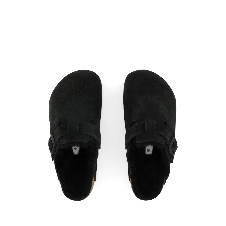 BOSTON SHEARLING - BLACK SUEDE LEATHER