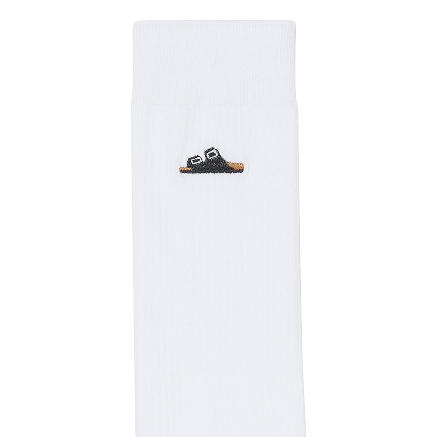 COTTON RIB SOCK 1 PACK - WHITE