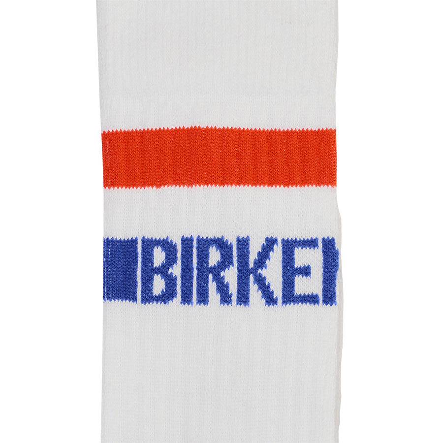 COTTON TENNIS SOCK - WHITE/RED/BLUE