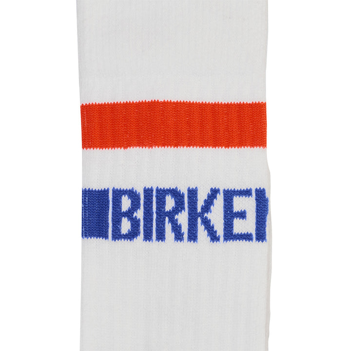 COTTON TENNIS SOCK - WHITE/RED/BLUE