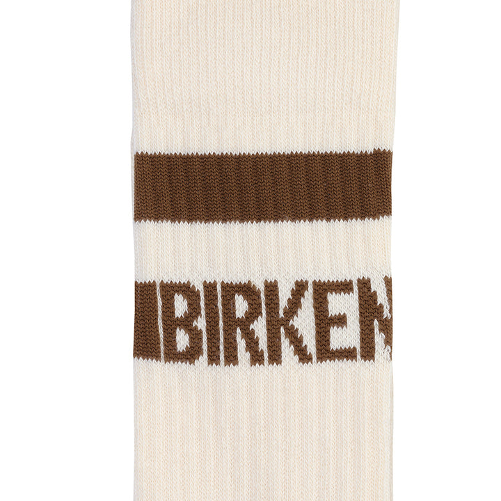 COTTON TENNIS SOCK - EGGSHELL/MINK