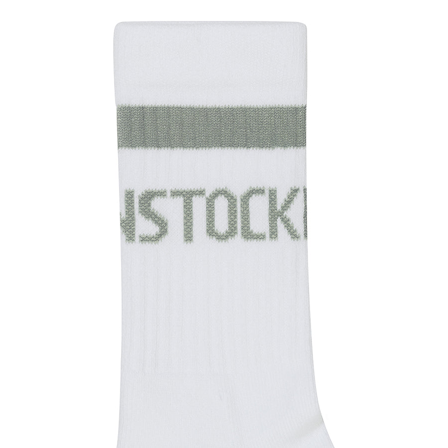 SOCK COTTON TENNIS - WHITE/PURE SAGE