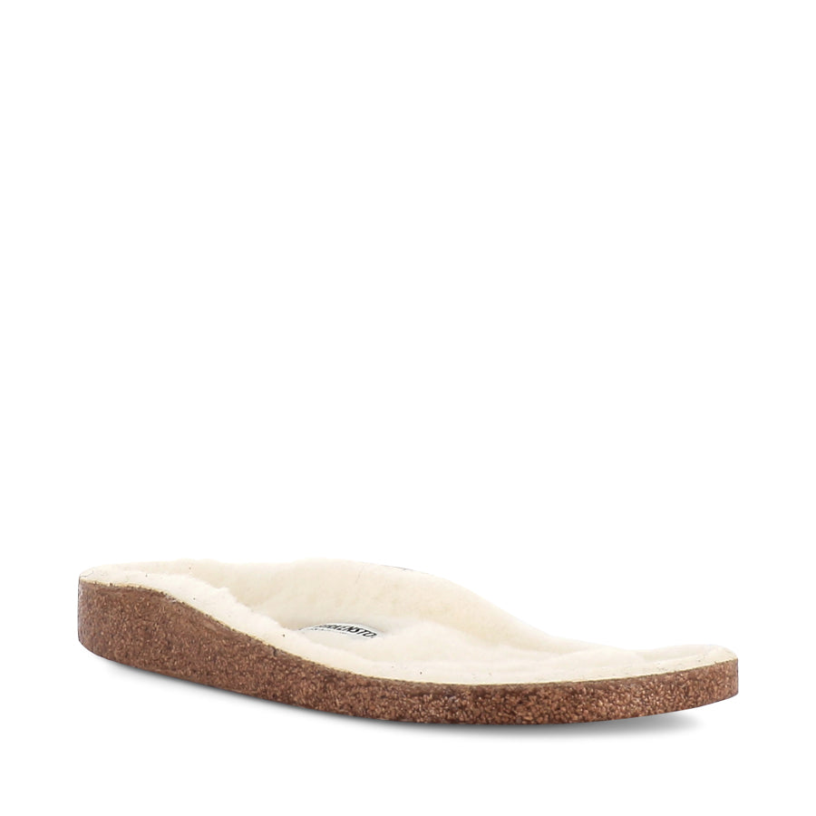 HOME SHOES NARROW SHEARLING FOOTBED - SHEARLING WHITE