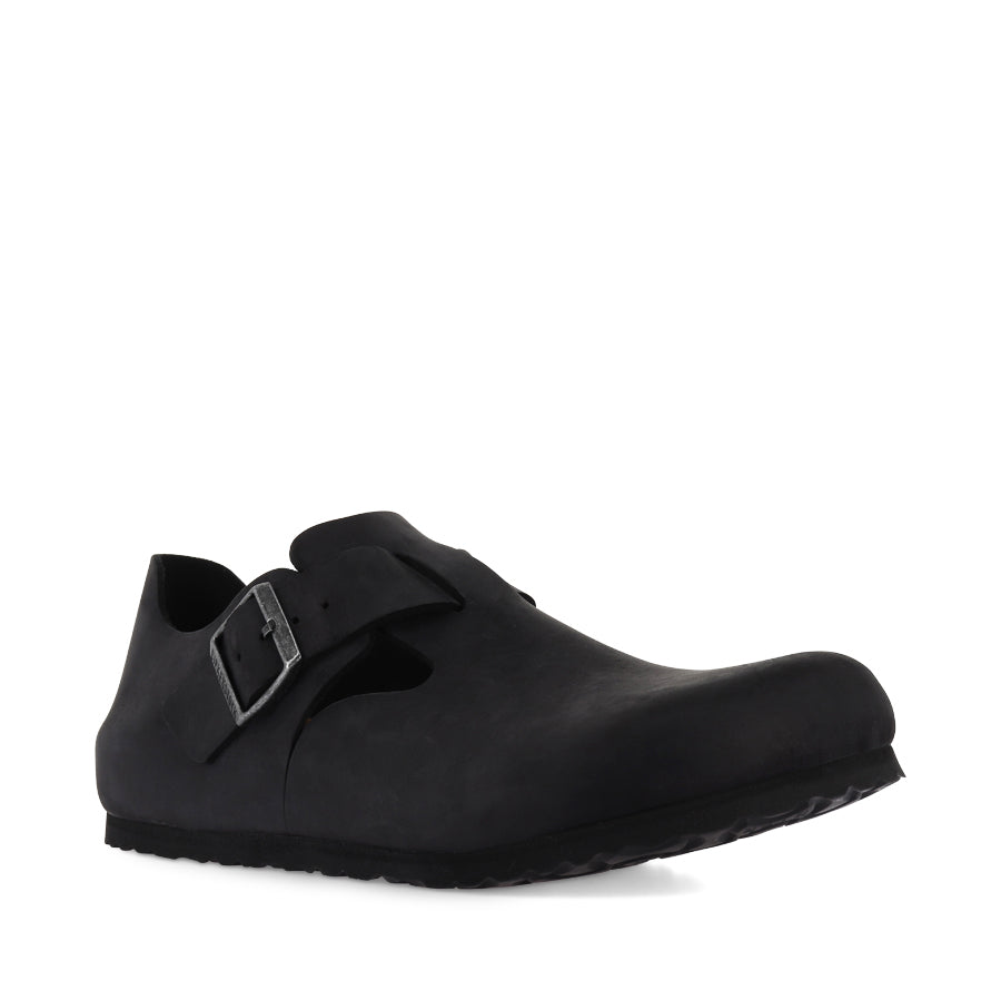 LONDON - BLACK OILED LEATHER