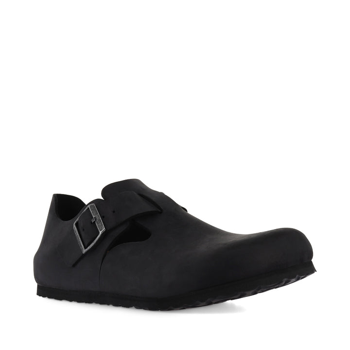 LONDON - BLACK OILED LEATHER