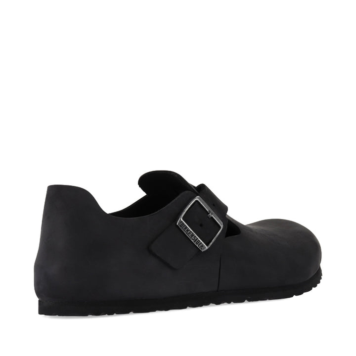 LONDON - BLACK OILED LEATHER