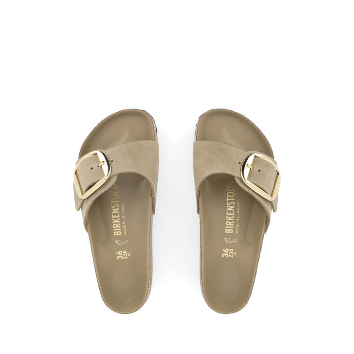 MADRID BIG BUCKLE - TABACCO BROWN OILED LEATHER