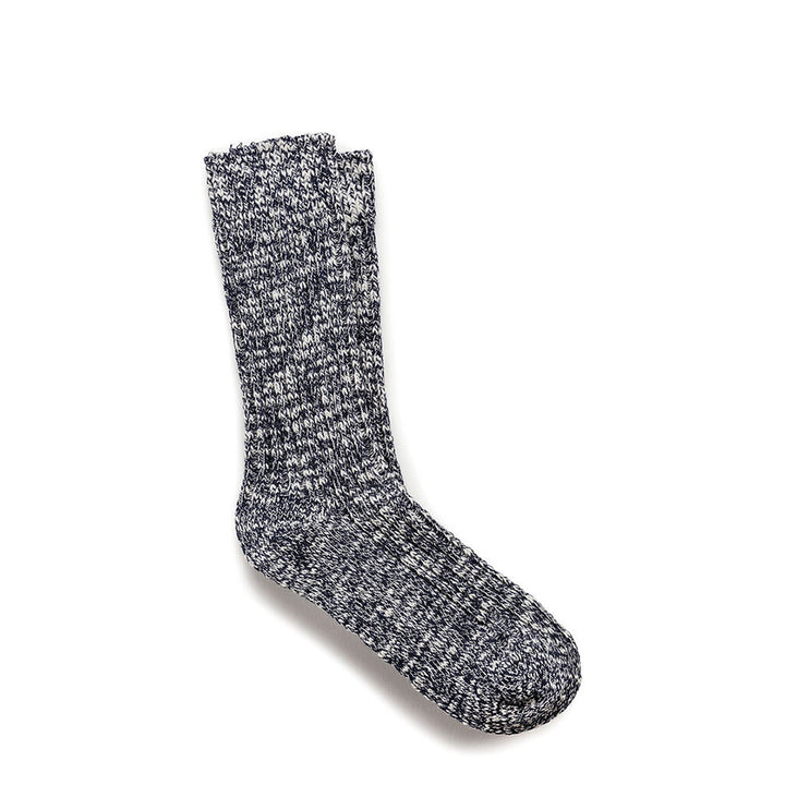 COTTON SLUB SOCKS WOMEN - BLUE/WHITE