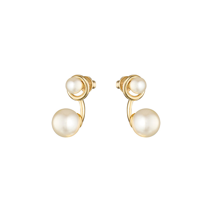 GRACE PEARL EARRINGS - GOLD