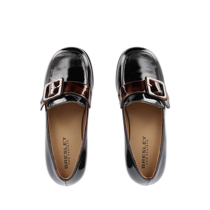 ALLYOOP - BLACK TURTLE PATENT LEATHER