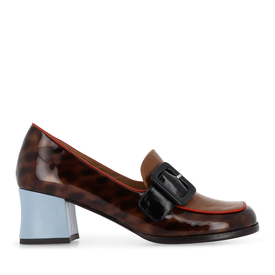 ALLYOOP - TAN MULTI PATENT LEATHER