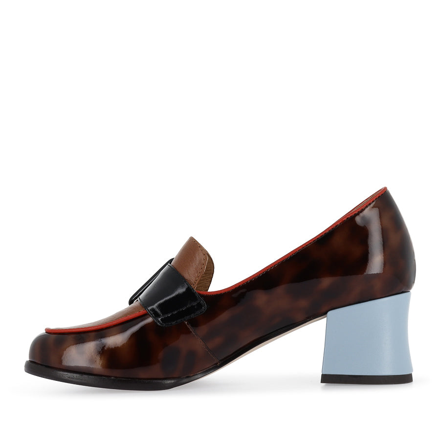ALLYOOP - TAN MULTI PATENT LEATHER