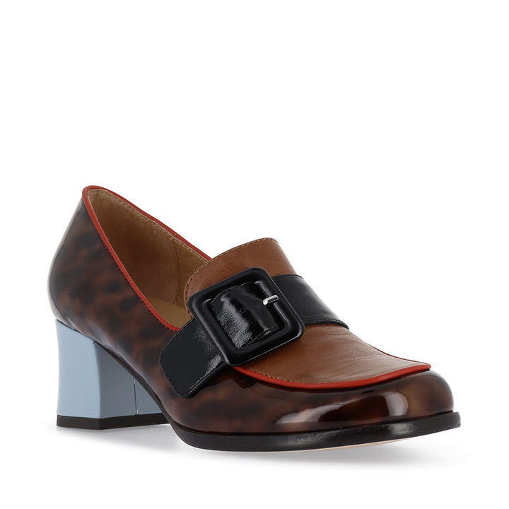 ALLYOOP - TAN MULTI PATENT LEATHER