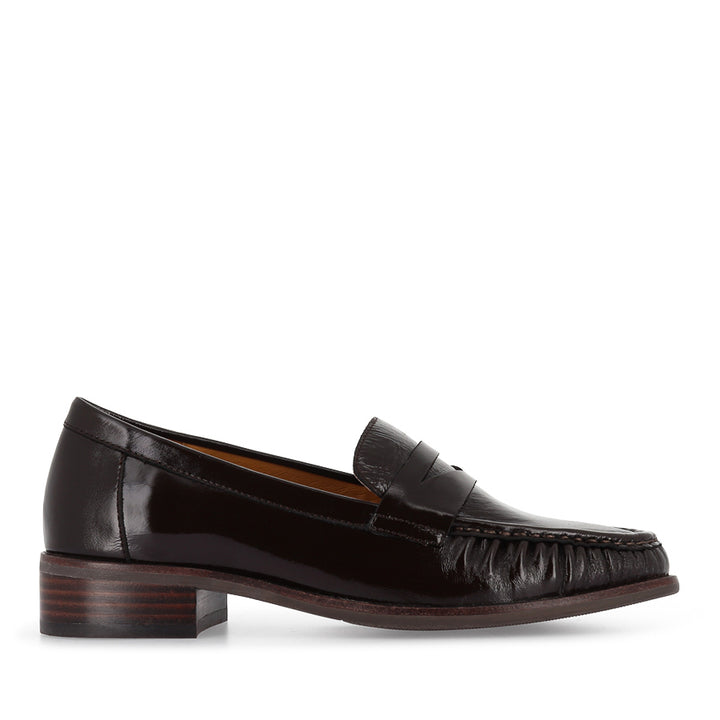 ASHA - COFFEE PATENT LEATHER