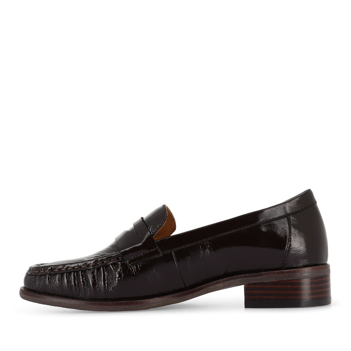 ASHA - COFFEE PATENT LEATHER