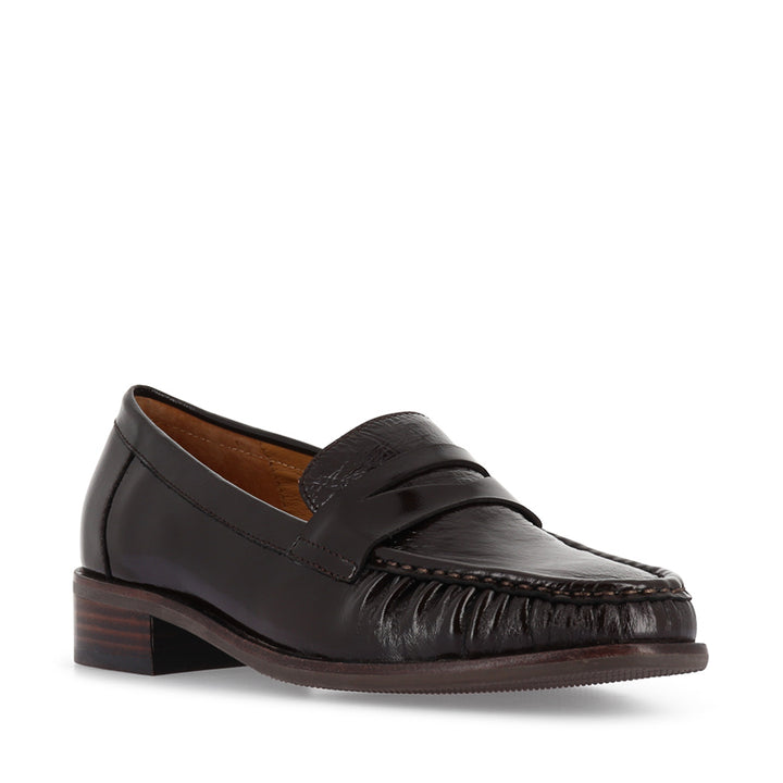 ASHA - COFFEE PATENT LEATHER