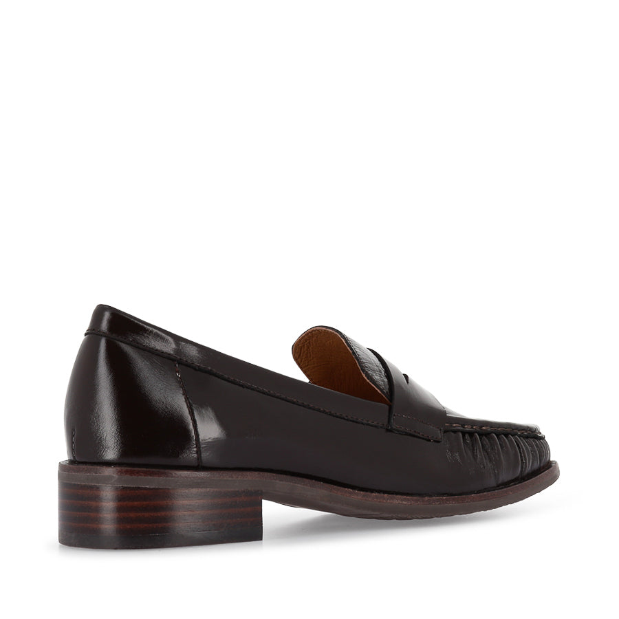 ASHA - COFFEE PATENT LEATHER