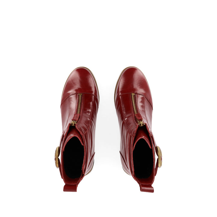 DOHA - DARK RED LEATHER