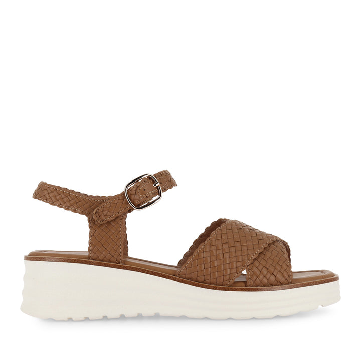 PATSY - TAN WEAVE LEATHER