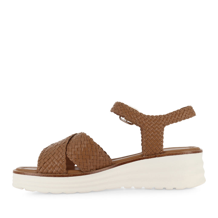 PATSY - TAN WEAVE LEATHER