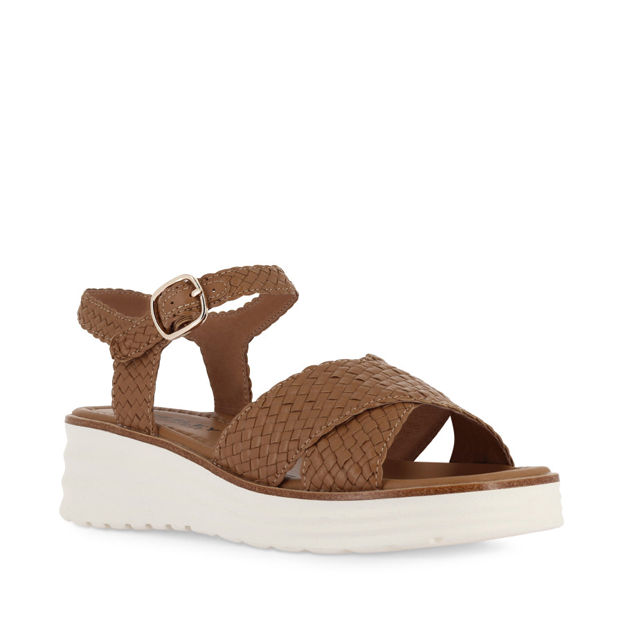 PATSY - TAN WEAVE LEATHER