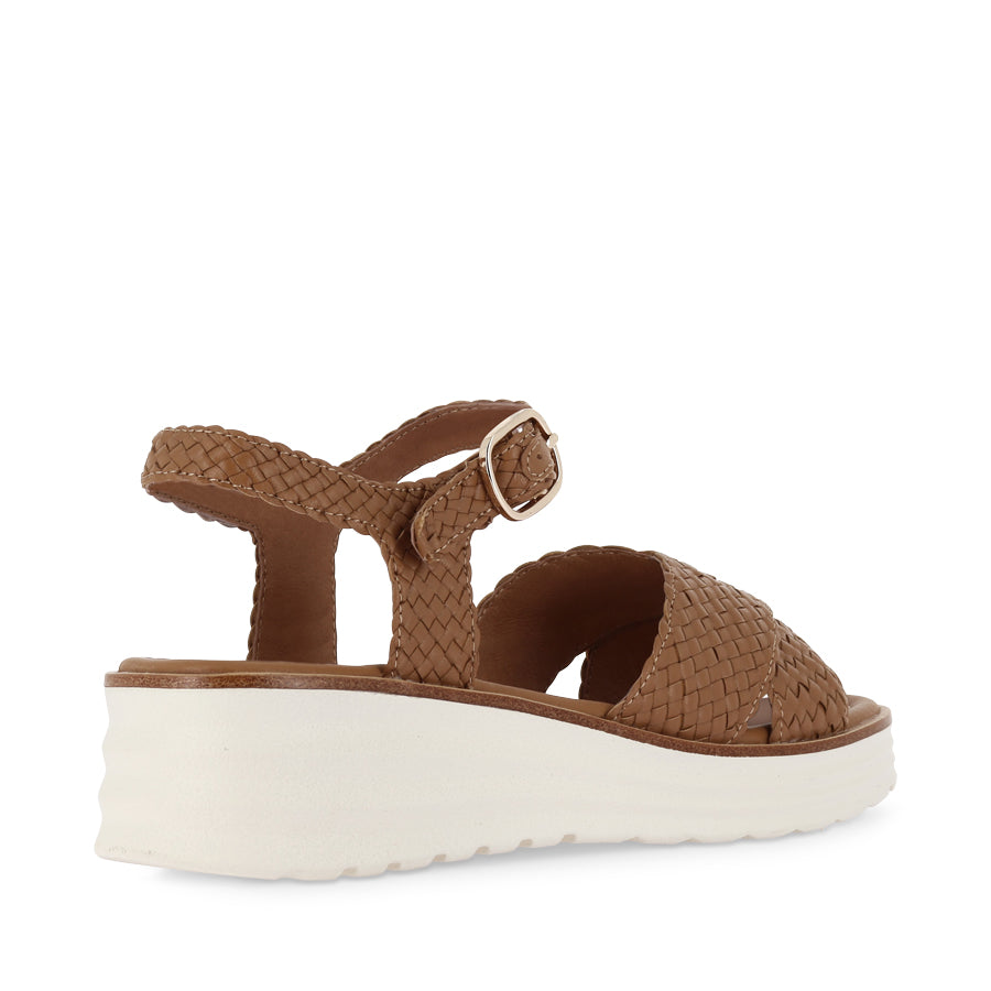PATSY - TAN WEAVE LEATHER