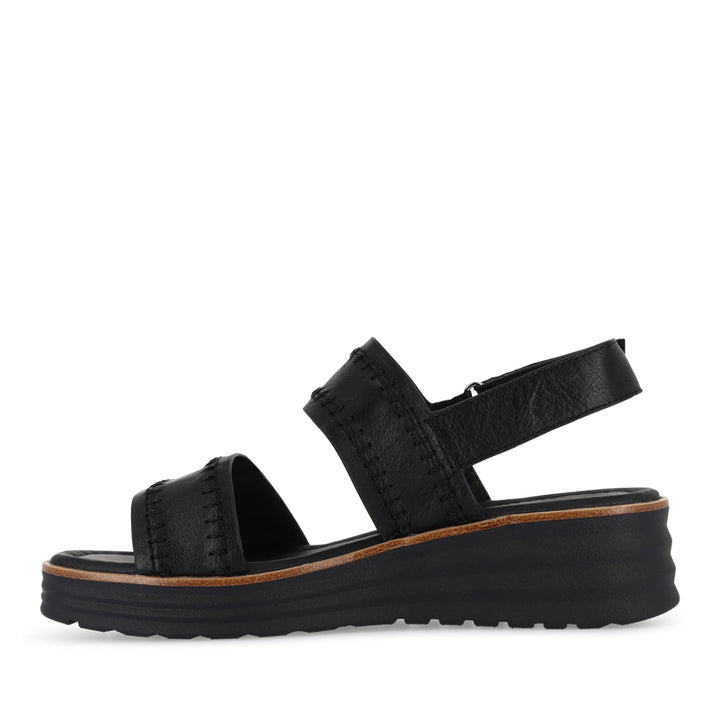PREYA - BLACK BLACK LEATHER