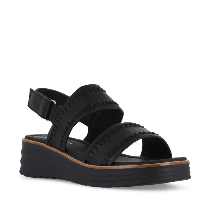 PREYA - BLACK BLACK LEATHER