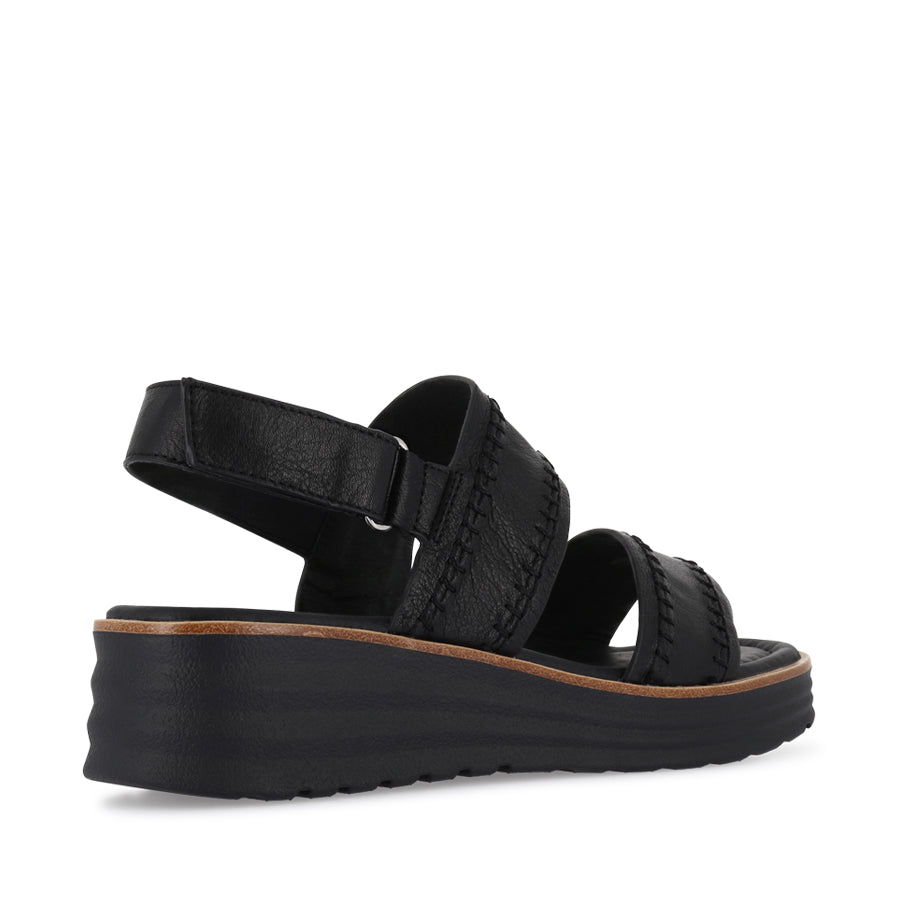 PREYA - BLACK BLACK LEATHER